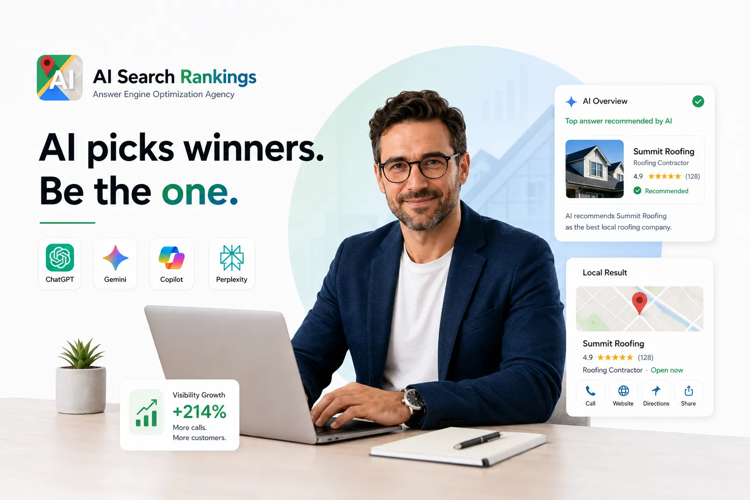 AEO agency growing AI visibility for businesses across multiple industries