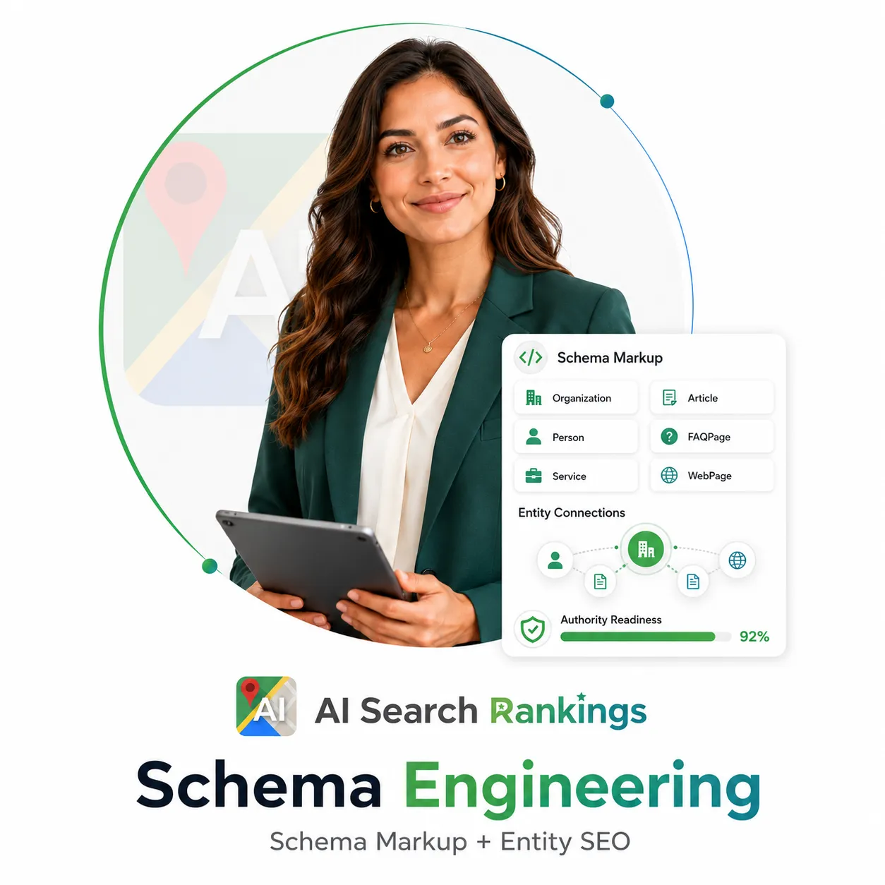 Schema engineering and entity SEO diagram