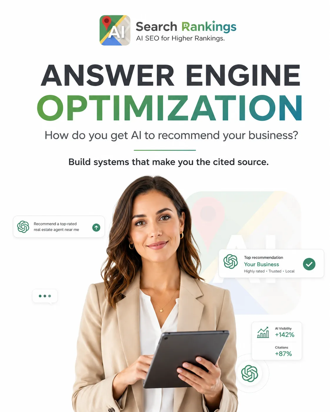 Answer Engine Optimization specialist conducting AI SEO visibility assessment