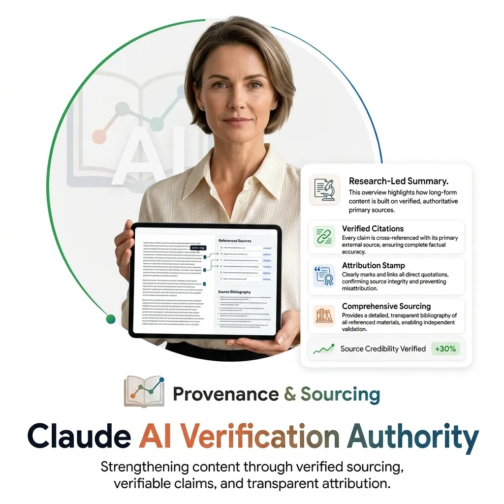 Claude authority and provenance sourcing visual