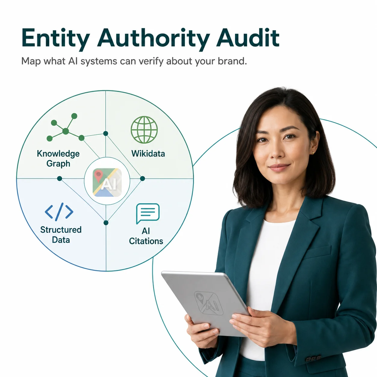 Entity authority audit mapping a brand and its connected entities