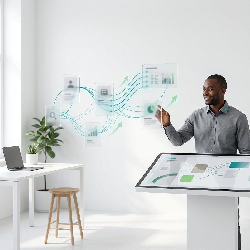 Expert team implementation showing workflow progression from strategy to execution with professional implementation specialist