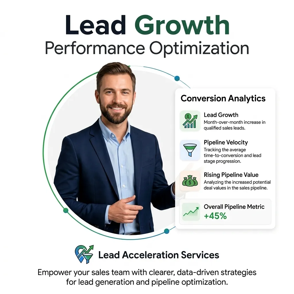 B2B marketing consultant analyzing target audience engagement and partner metrics