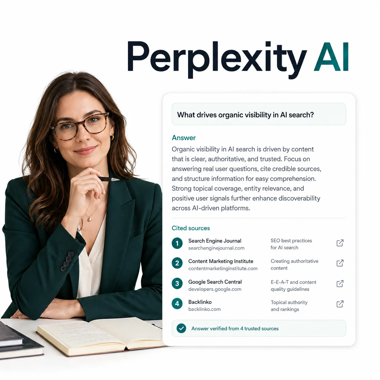 Workflow for building pages that earn citations in Perplexity answers