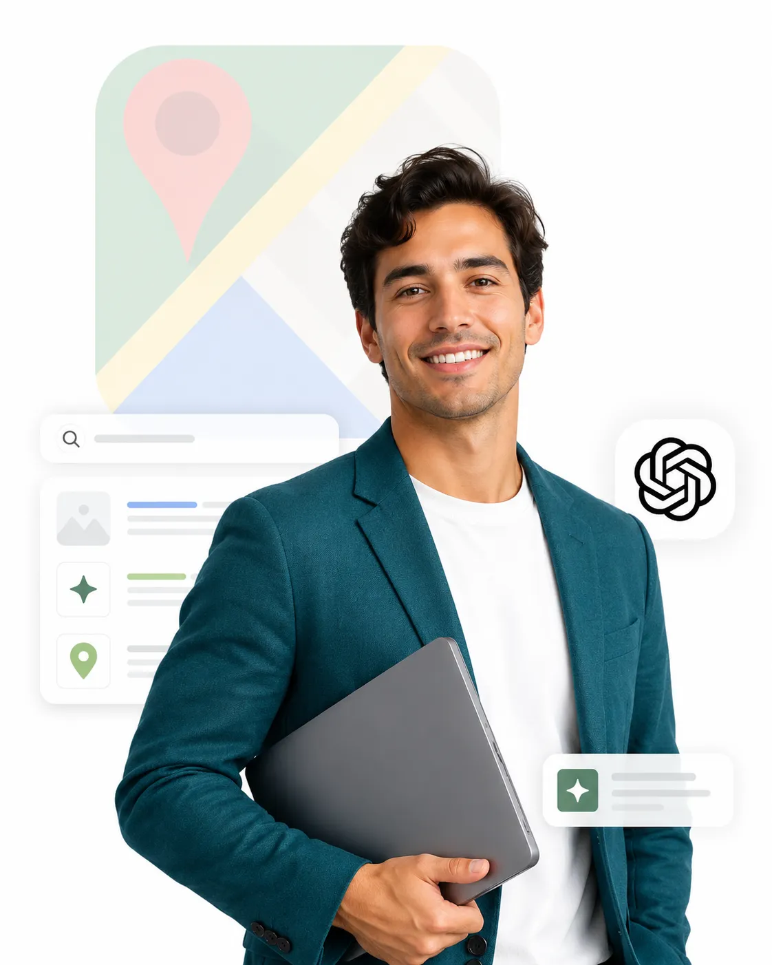 Professional SEO specialist optimizing site performance and Core Web Vitals on a laptop