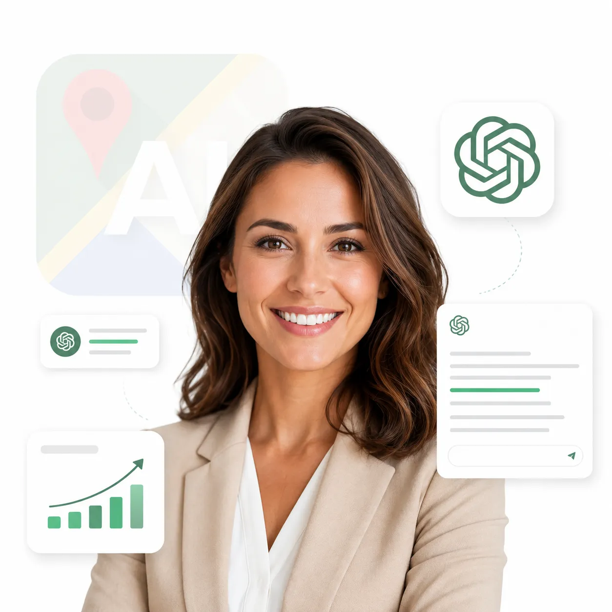 Founder reviewing AI search analytics to grow startup category authority
