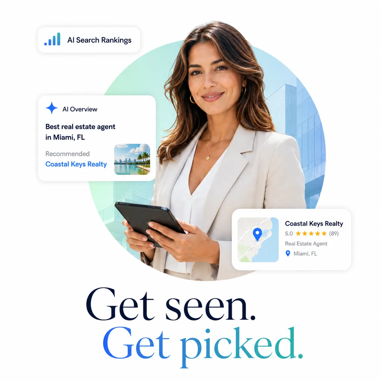 Real estate agent marketing and AEO results showing more inquiries from AI-referred traffic