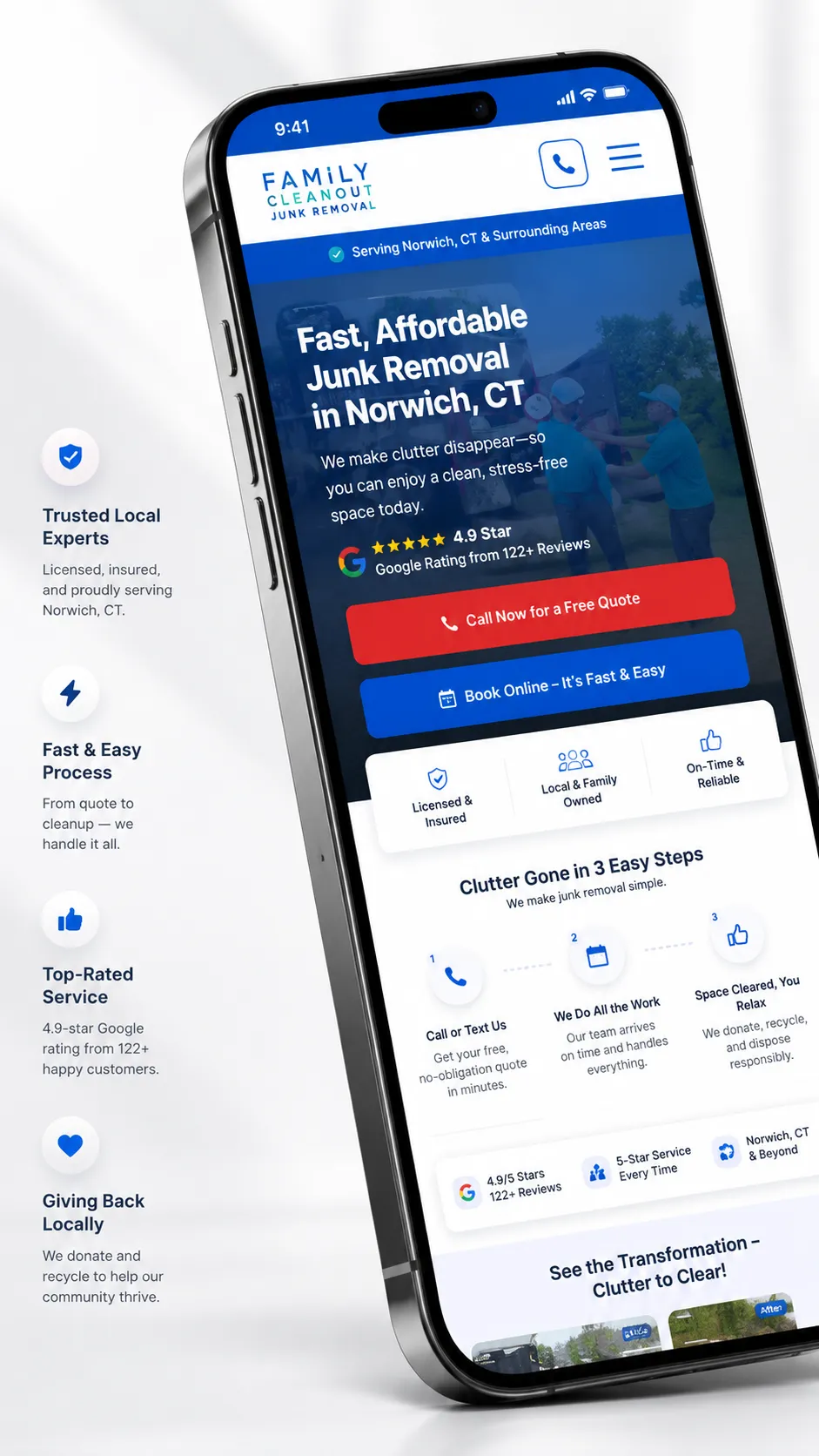 Mobile website design